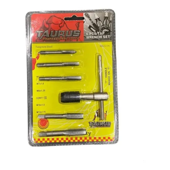  Juego De Tarrajas Macho X 6