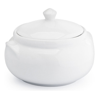 Cumbuca Sopeira Caçarola C/tampa 900ml Buffet Porcelana Cumbuca Sopeira Caçarola C/tampa 900ml Buffet Porcelana