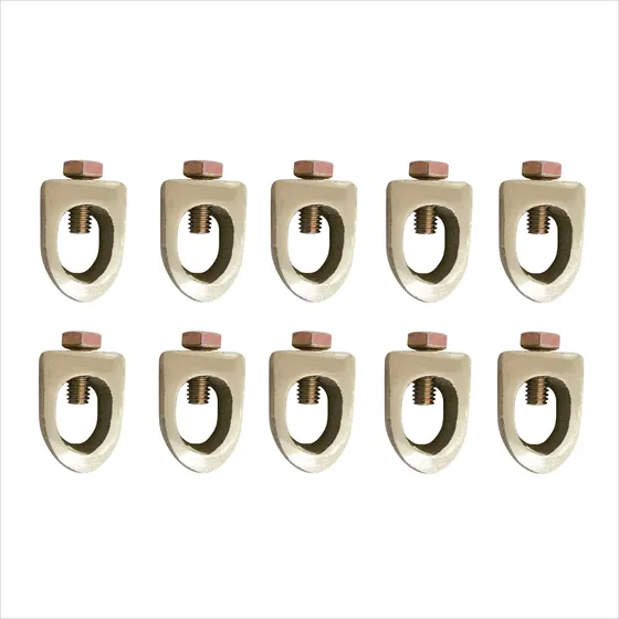 10 Conector Varilla De 3/4 De Diámetro A Cable Cal. 1/0 Awg
