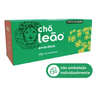 ChĂĄ LeĂŁo Erva-doce Em SachĂȘ 50 G 25 U ChĂĄ LeĂŁo Erva-doce Em SachĂȘ 50 G 25 U
