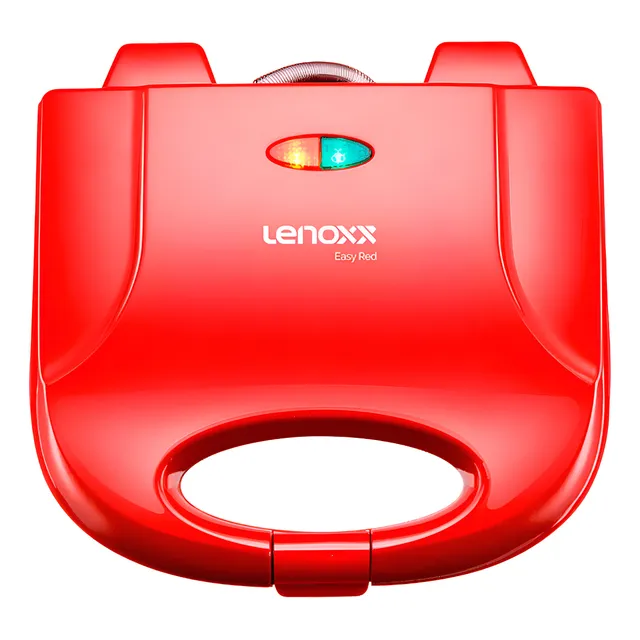 Sanduicheira E Grill Antiaderente 750 Watts Easy Red Lenoxx