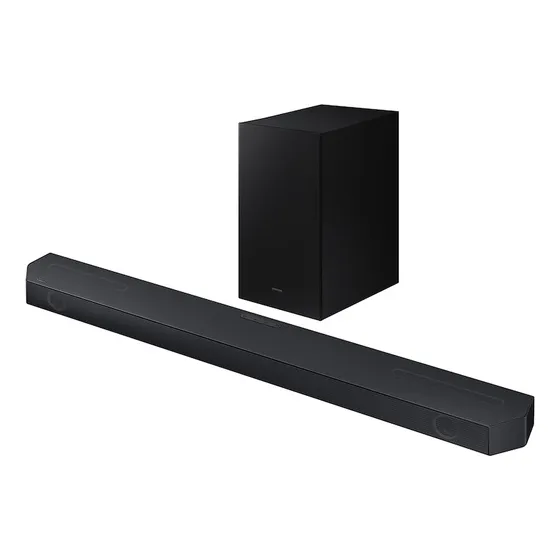 Soundbar Samsung Q600c Barra De Sonido + Subwoofer 3.1.2 Ch Color Negro
