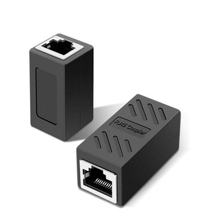 Acoplador Rj45 Hembra A Hembra, Color Negro Acoplador Rj45 Hembra A Hembra, Color Negro