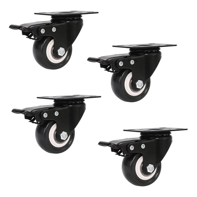 Ruedas Muebles Industriales Freno 2  Linkon Set 4