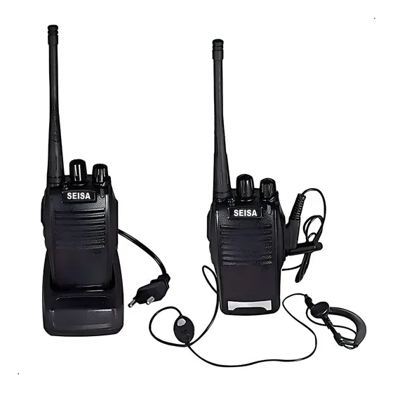 Walkie-talkie Seisa BF 777s 16 Canales Negro UHF 400-470 MHz 6 km | Cuotas sin interés
