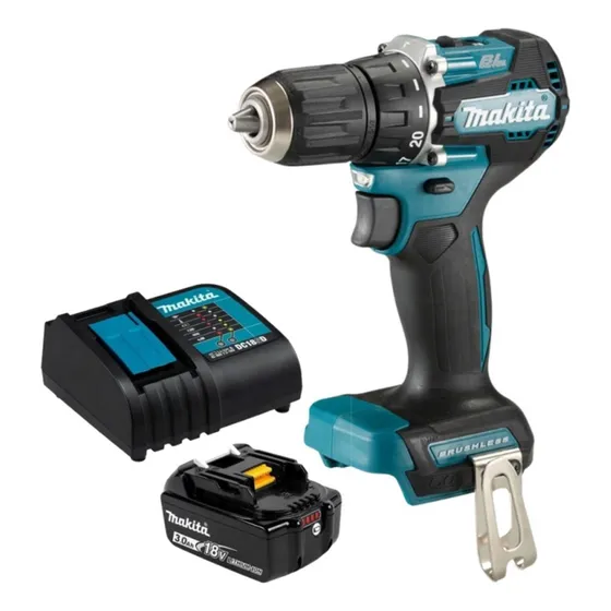 Taladro Percutor 1/2  18v + Batería 3ah Y Cargador Makita
