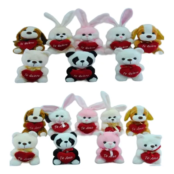 Peluche Animales Con Corazón 18cm Woody Toys Enamorados