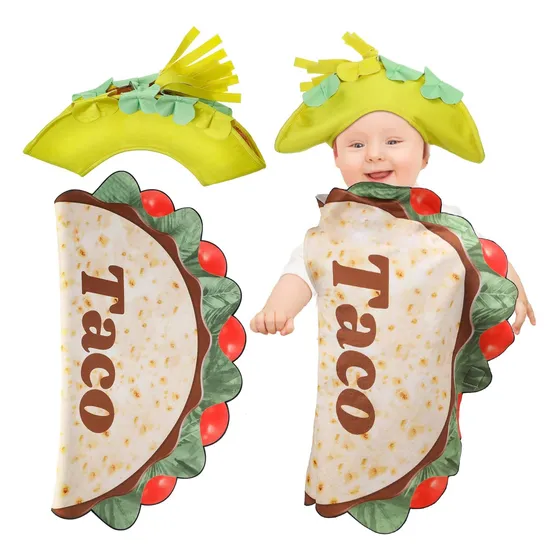Funnysoft Juego De Disfraz De Taco Para Bebé De Halloween, J