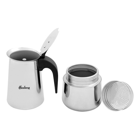 Cafetera Italiana 9 Tazas Hudson Inducción Acero Inoxidable Cafetera Italiana 9 Tazas Hudson Inducción Acero Inoxidable