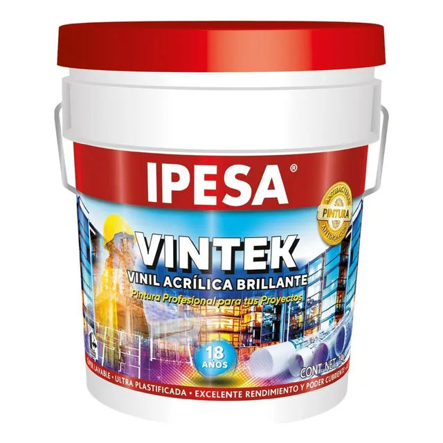 Ipesa Vintek 12 Años 19l. Vinilica Lavable Mejor Que Comex