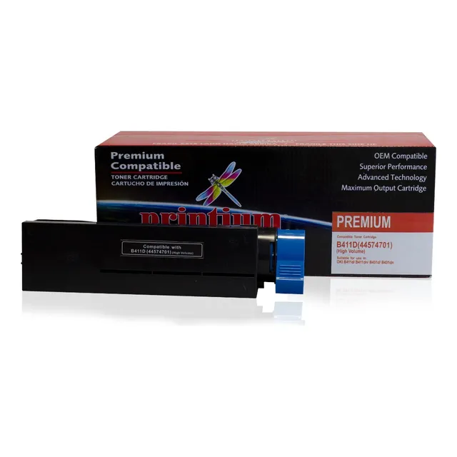 Toner Oki B411 Para 431dn, 461, 491, Con Chip, Printium