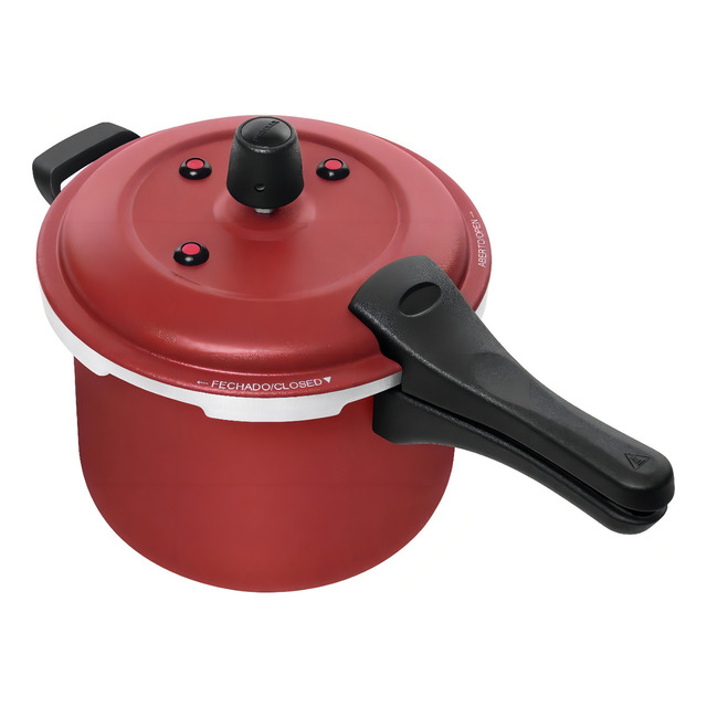 Panela De Pressão Antiaderente Fecho Externo 5litros Patolux Panela De Pressão Antiaderente Fecho Externo 5litros Patolux