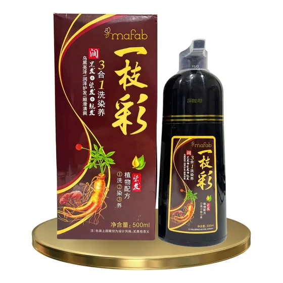 Shampoo Tinte Instantáneo Cubre Canas Natural Jengibre Full