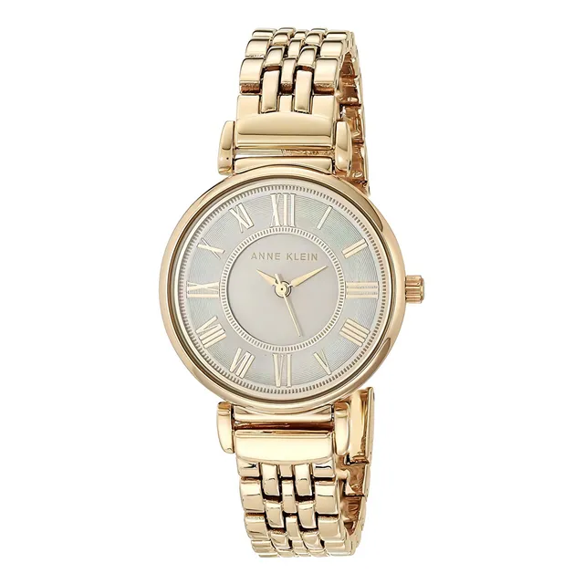 Reloj Anne Klein Ak2158gygb Acero Dorado Para Mujer Original Color del fondo Gris