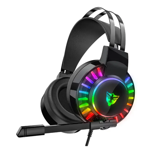 Diadema Gamer Rgb, Usb Para Computador, Con Micrófono