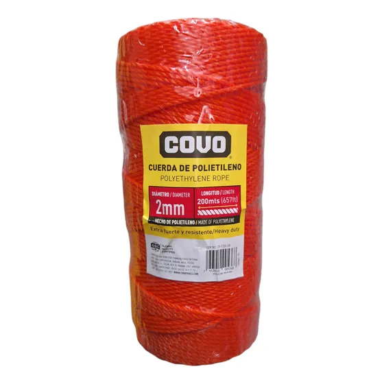 Cuerda Soga Cordel Cordón Mecatillo De 2mm Covo