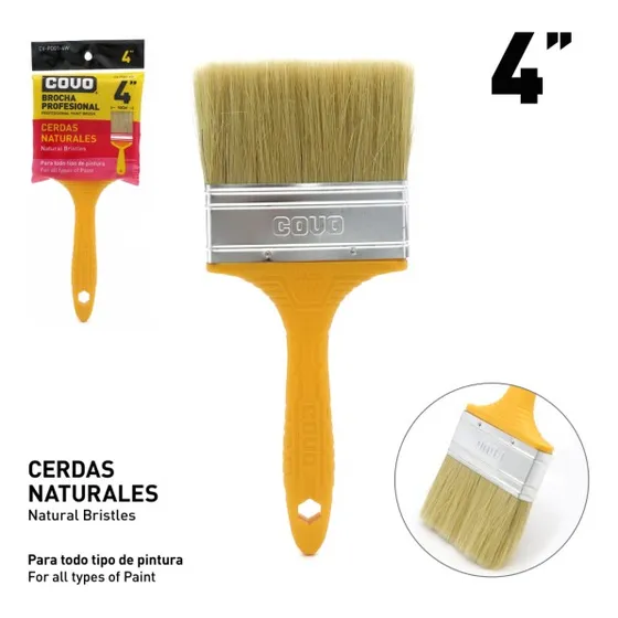 Brocha Cerda Blanca 4'' Covo