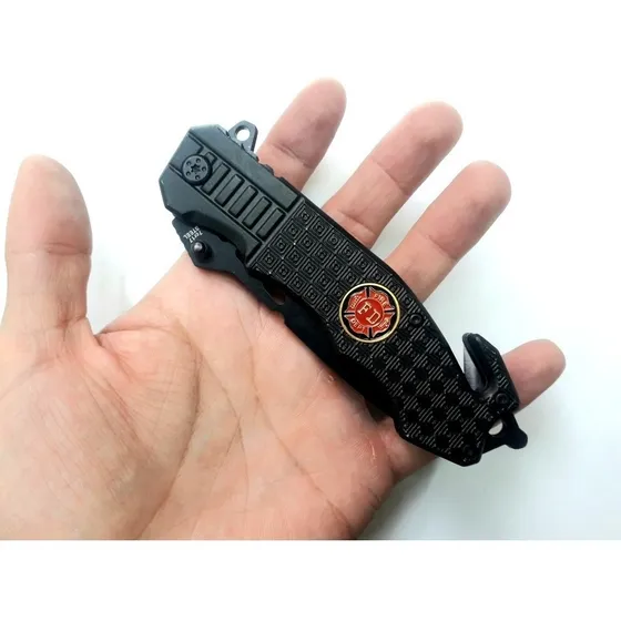 Cuchillo Navaja Tactica  Rescate Bomberos Supervivencia Daga