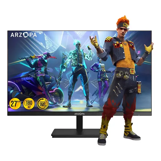 Monitor Gamer 27'' Arzopa Pro Qhd 180 Hz 2k Color Negro