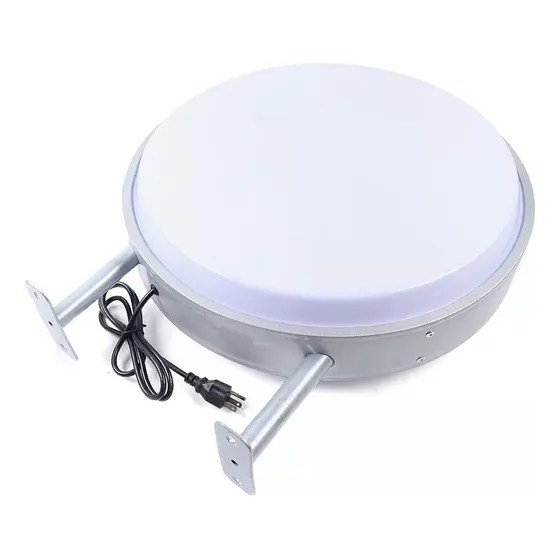 Anuncio Luminoso Circular 60cm Led 3d Doble Cara Caja De Luz