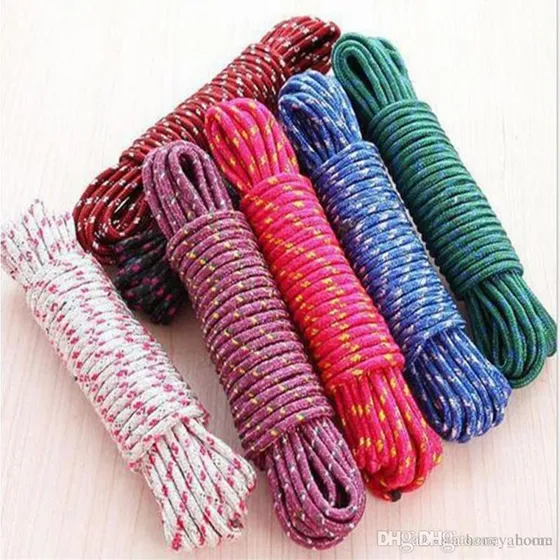 Cuerda Nautica Para Camping Espesor 6.5mm Pack De 10 Metros