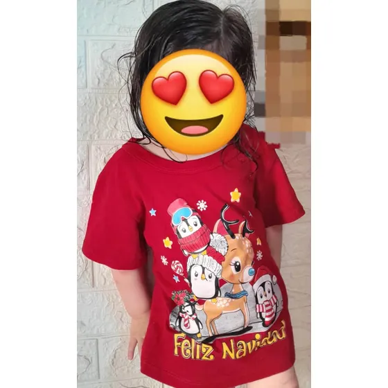 Camisa Franela De Navidad Para Niños De Algodón Peruano