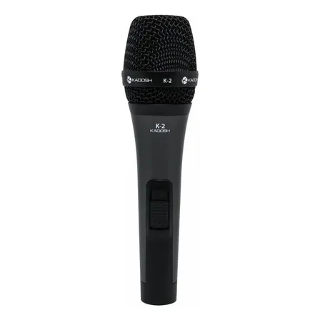 Microfone Com Fio Kadosh K-2 Cardioide Dinâmico XLR Profissional para Voz Karaokê Igrejas Eventos com Cachimbo