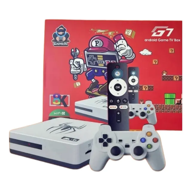 Consola Game Tvbox G7 Resolucion 8k Blanco.