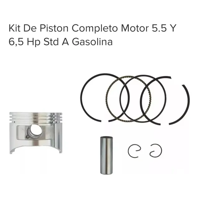 Kit Piston Motobomba 6.5 Hp Gx200