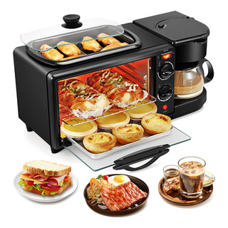 Horno 3 En1 De Microondas Para Desayuno 7l Con Cafetera Horno 3 En1 De Microondas Para Desayuno 7l Con Cafetera
