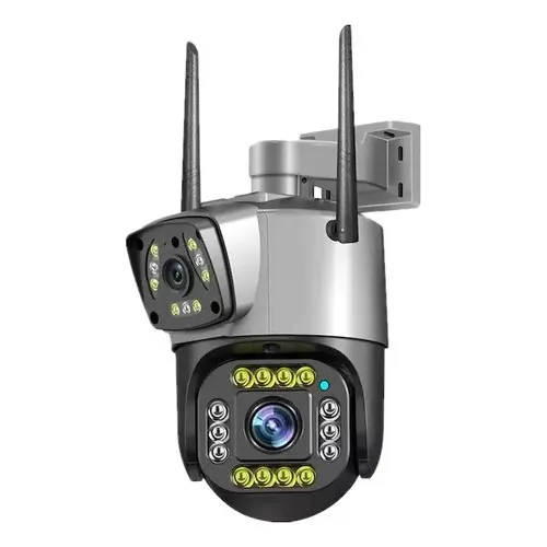 Cámara De Seguridad Domo Ptz Exterior Doble Lente App V380 