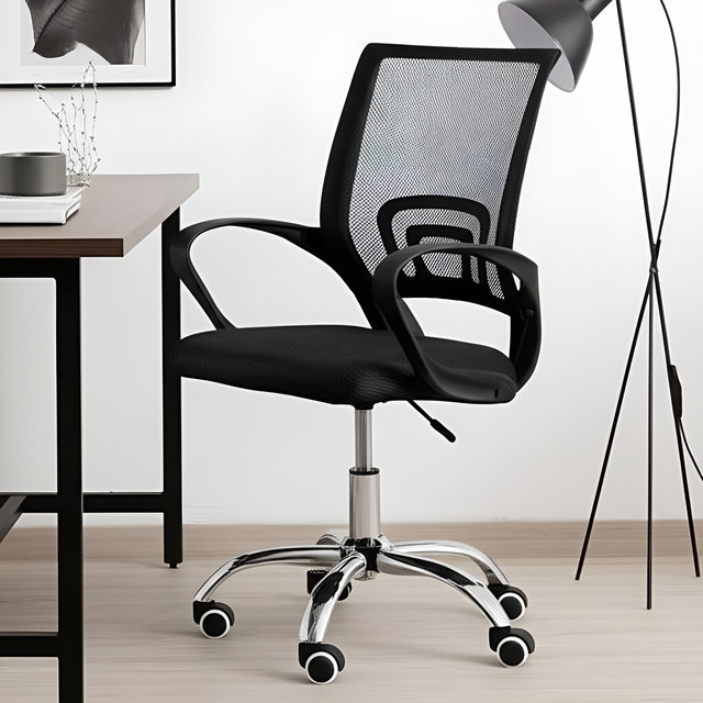 Cadeira Para Escritório Office Tok Baixa Preto 3310 - Or Mesh/nailon