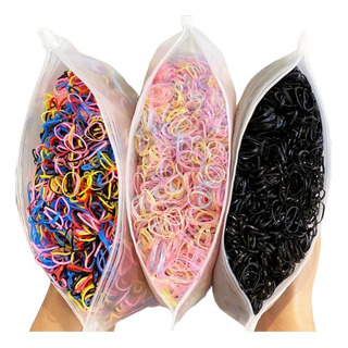 Ligas Cabello 2000pzs Colores Elásticas Peinados Ligas Cabello 2000pzs Colores Elásticas Peinados