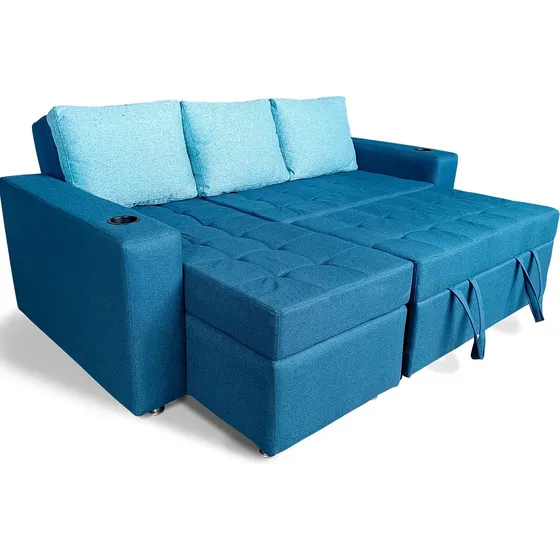 Sofá Cama Matrimonial Muebles Esquinero Tipo L Chaise Longue