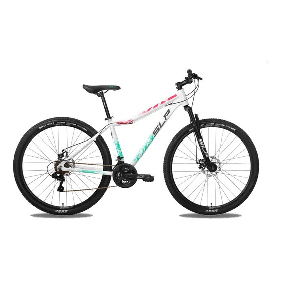 Bicicleta Slp Mtb 10 Pro Lady Aluminio R29 Shimano 21v Color Blanco Tamaño Del Cuadro M
