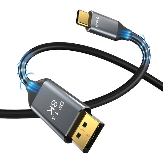 Cabo Usb Tipo C Thunderbolt 3 Displayport 4k 144hz E 8k Uhd