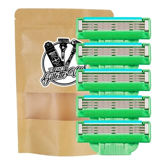 Cartucho Repuesto Gillette Mach3 Sensitive Blister 5 Unidad.