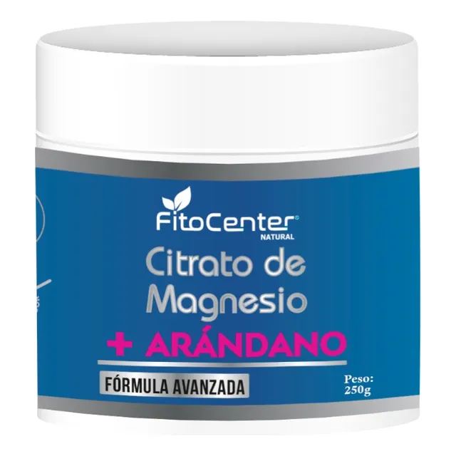 Citrato De Magnesio Fitocenter Natural Sabor 250g
