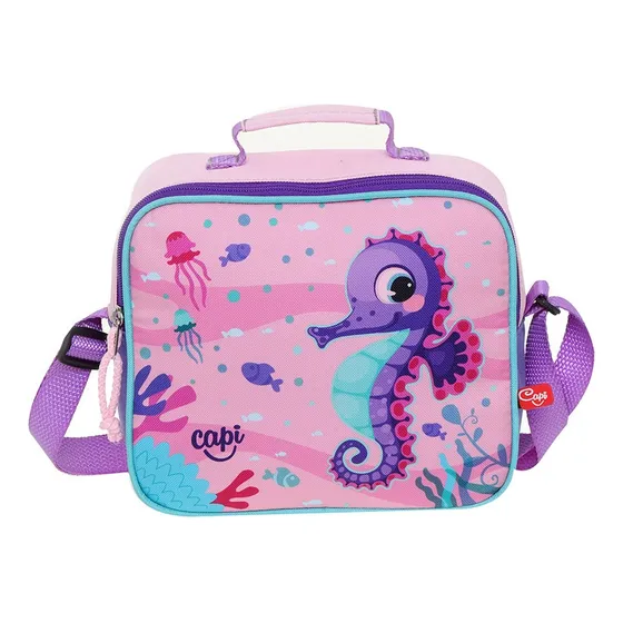 Lonchera Bolso Termico Escolar Para Niño Caballito Capi Kids
