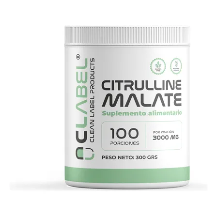 Citrulina Malato 300 Gr 100 Servicios Oxido Nítrico