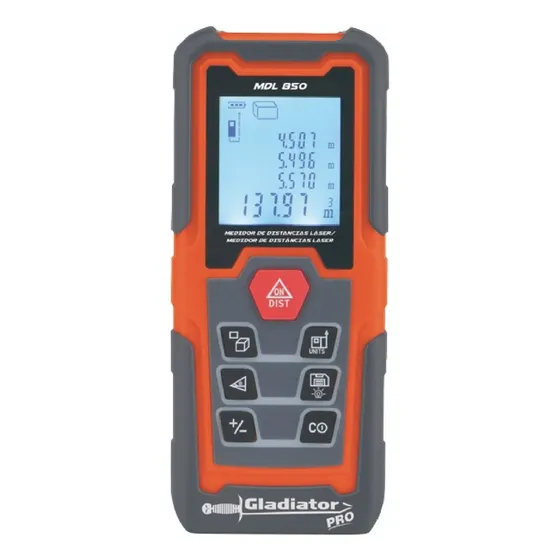 Medidor Laser Telémetro 50mts 635nm Profesional Gladiator