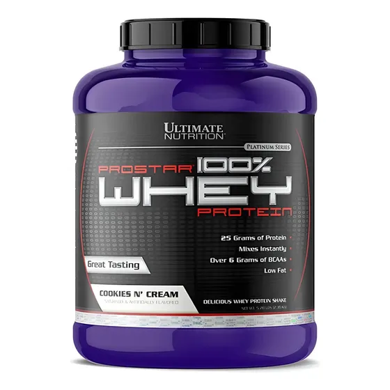 Ultimate Nutrition Prostar Whey Proteína Cookies & Cream 2.39kg | Cuotas sin interés