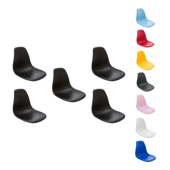 Kit 5 Banco Assento Cadeira Charles Eames Eiffel