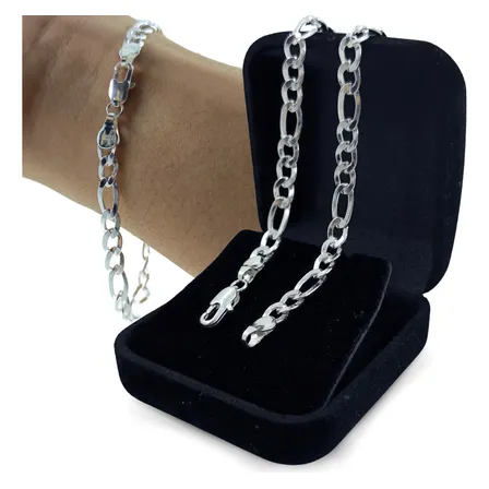 Pulseira Prata 925 Masculina 5mm Maciça Grumet 3x1 Italiana