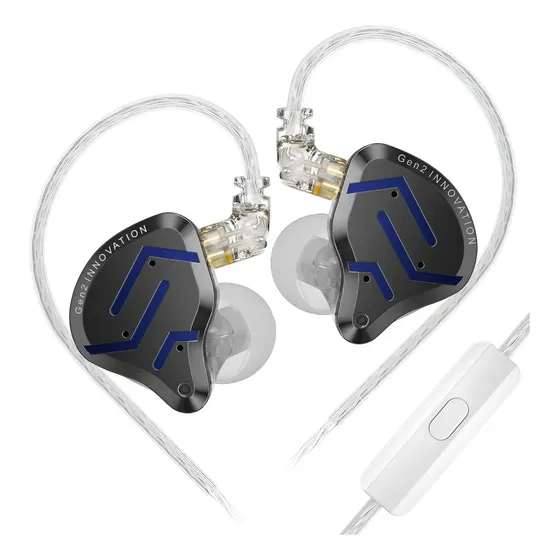 Audifonos Kz Zsn Pro 2 Con Micrófono Hybrid Bass Negro | Cuotas sin interés