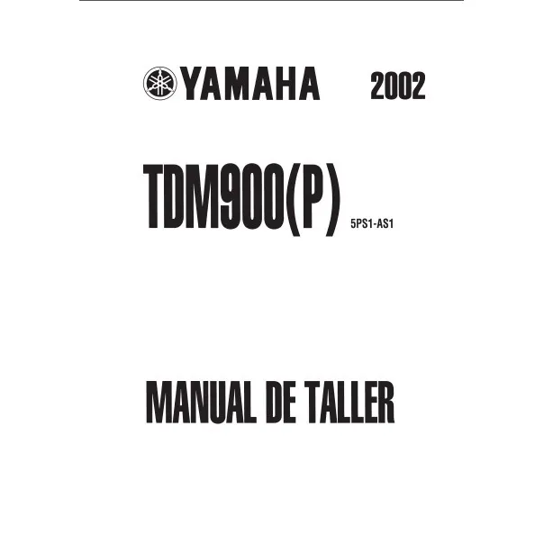 Yamaha Tdm900(p)  2002 Manual De Taller Version Papel