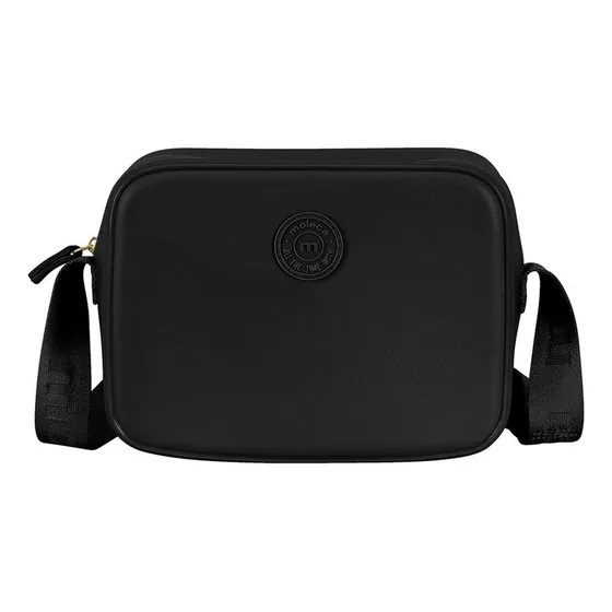 Bolsa Feminina Quadrada Transversal Moleca 50007 Cor Preto