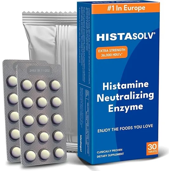 Suplemento De Enzima Dao Intolerancia Histamina 30 Tabletas Sin Sabor