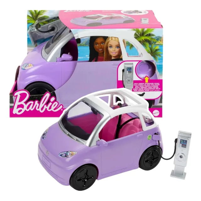 Barbie Descapotable Carro Color Lila Em