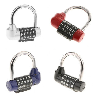 Cadeado De 4 Peças Com Combinação De Letras Cadeado Cadeado De 4 Peças Com Combinação De Letras Cadeado